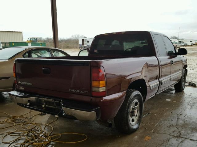 2GCEC19W311245598 - 2001 CHEVROLET SILVERADO MAROON photo 4