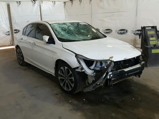 1HGCR2F51FA263135 - 2015 HONDA ACCORD SPO WHITE photo 1