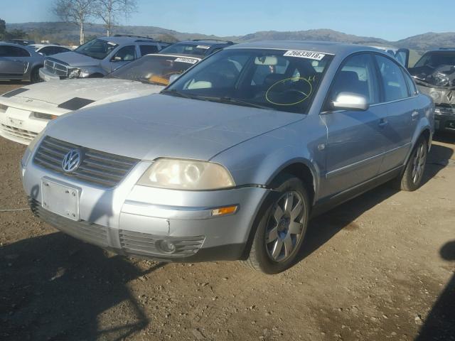 WVWRH63B51E150187 - 2001 VOLKSWAGEN PASSAT GLX SILVER photo 2