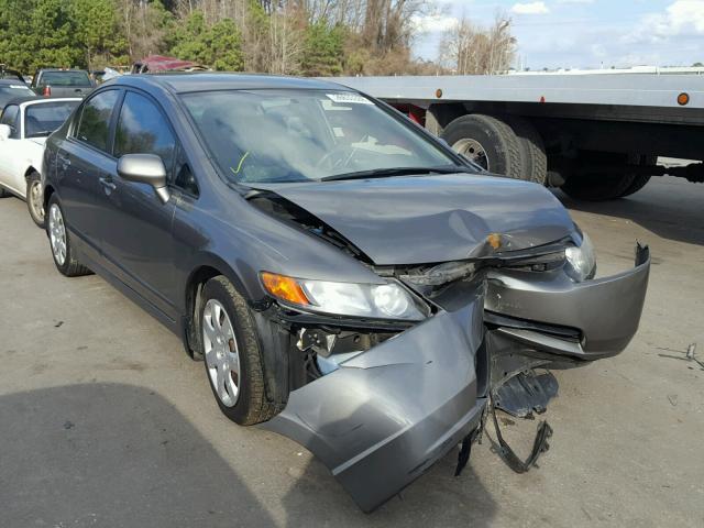 1HGFA15538L025343 - 2008 HONDA CIVIC LX CHARCOAL photo 1