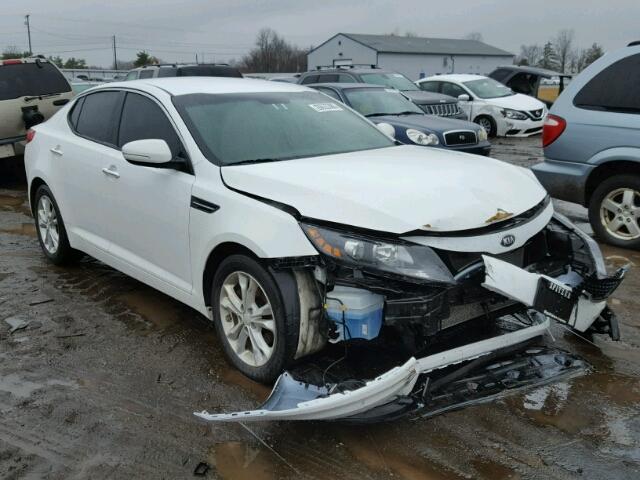 5XXGN4A70DG227471 - 2013 KIA OPTIMA EX WHITE photo 1