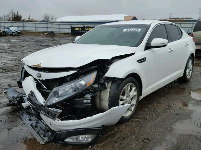 5XXGN4A70DG227471 - 2013 KIA OPTIMA EX WHITE photo 2