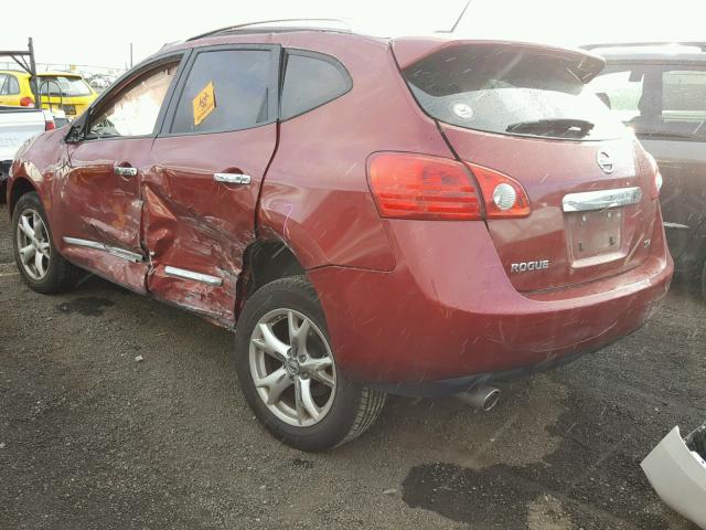 JN8AS5MT6BW184820 - 2011 NISSAN ROGUE S RED photo 3