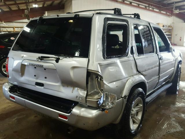 JN8DR09Y63W834361 - 2003 NISSAN PATHFINDER SILVER photo 4