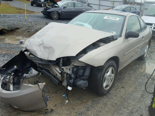 1G1JC12F337137523 - 2003 CHEVROLET CAVALIER GOLD photo 2