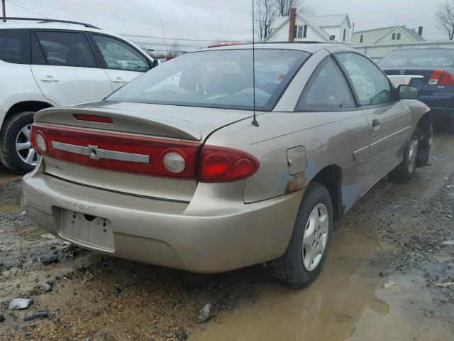 1G1JC12F337137523 - 2003 CHEVROLET CAVALIER GOLD photo 4