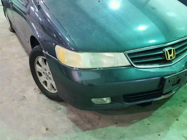 5FNRL18043B047420 - 2003 HONDA ODYSSEY EX GREEN photo 9