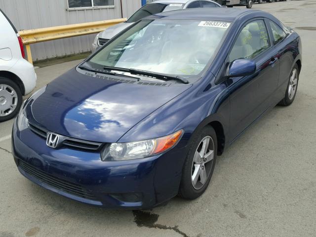 2HGFG12806H537780 - 2006 HONDA CIVIC EX ლურჯი ფოტო 2