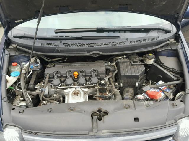 2HGFG12806H537780 - 2006 HONDA CIVIC EX BLUE photo 7