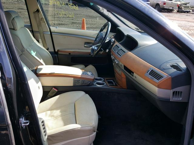 WBAHL83526DT05420 - 2006 BMW 750 I BLACK photo 5