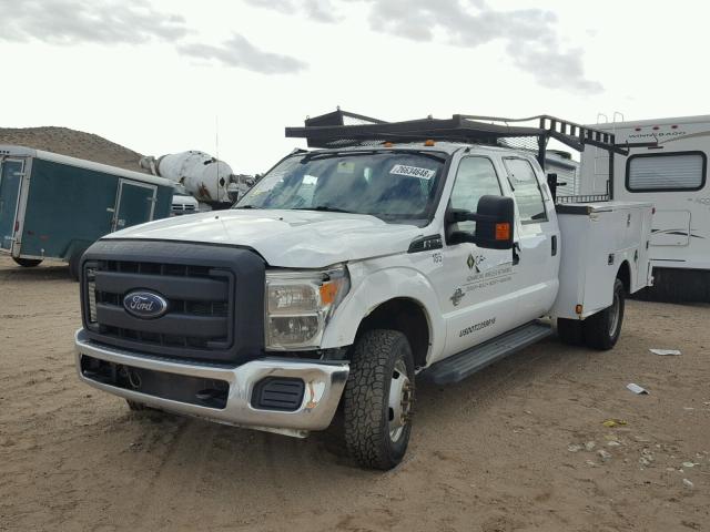 1FD8W3HT8FEB54349 - 2015 FORD F350 SUPER WHITE photo 2