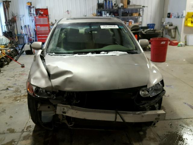 1HGFA16846L015751 - 2006 HONDA CIVIC EX SILVER photo 9