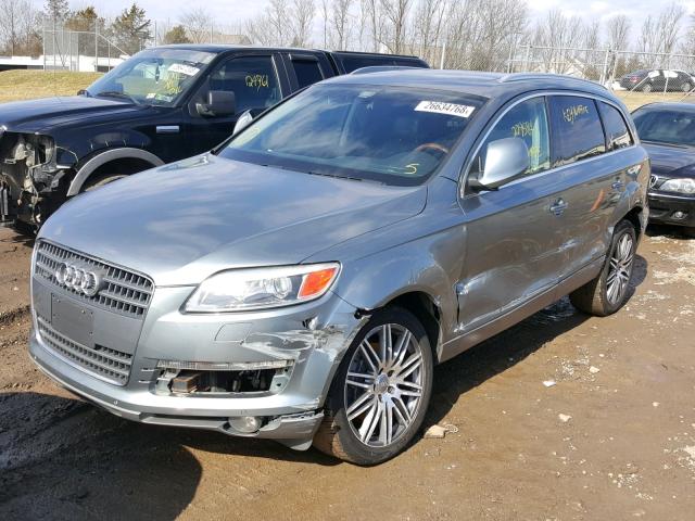 WA1BV74L68D058927 - 2008 AUDI Q7 4.2 QUA GRAY photo 2