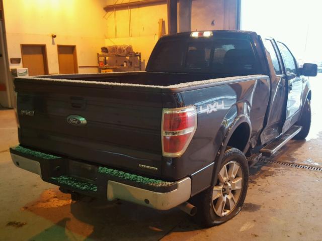 1FTFX1EF2DFA61880 - 2013 FORD F150 SUPER BLACK photo 4