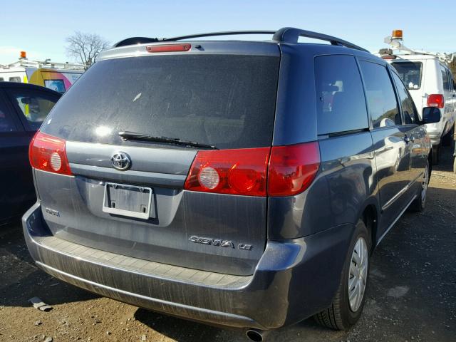 5TDZK23C47S037823 - 2007 TOYOTA SIENNA CE SILVER photo 4