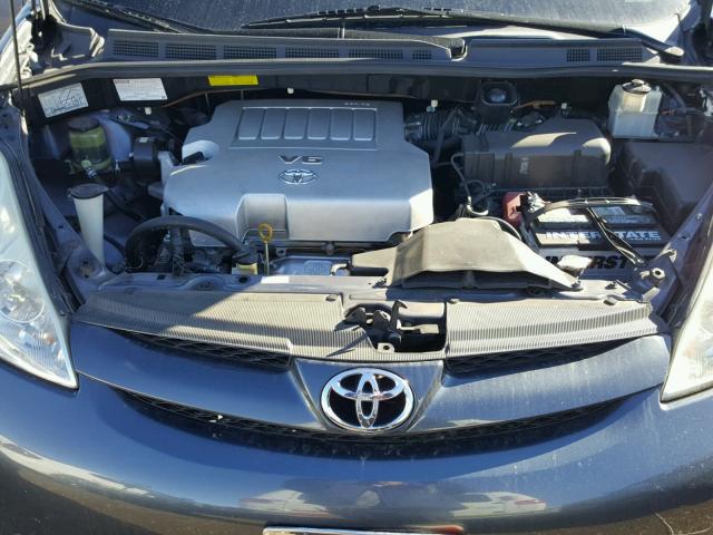 5TDZK23C47S037823 - 2007 TOYOTA SIENNA CE SILVER photo 7