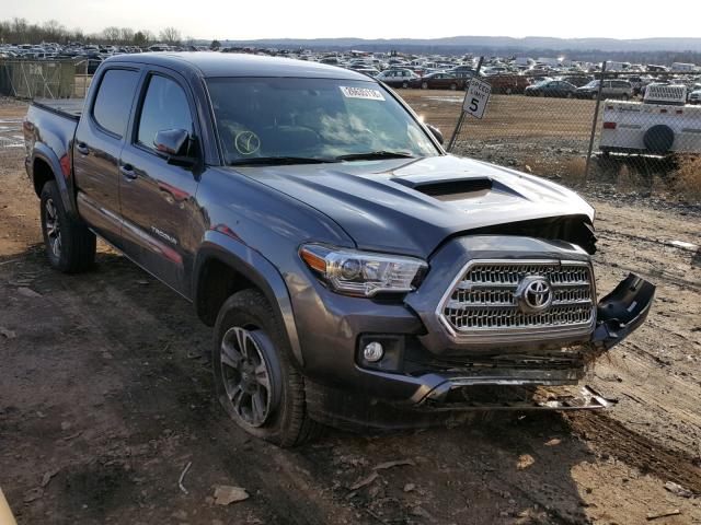 5TFCZ5AN3HX095148 - 2017 TOYOTA TACOMA DOU GRAY photo 1