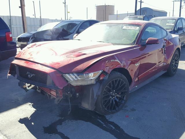 1FA6P8CF2H5316962 - 2017 FORD MUSTANG GT RED photo 2