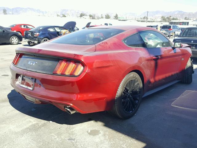1FA6P8CF2H5316962 - 2017 FORD MUSTANG GT RED photo 4
