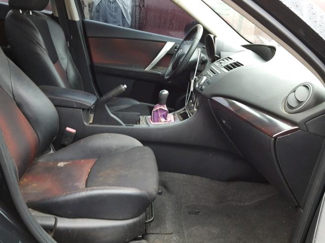 JM1BL1K34B1393382 - 2011 MAZDA SPEED 3 BLACK photo 5