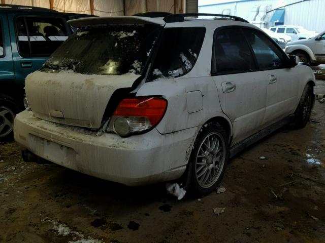 JF1GG29604H812165 - 2004 SUBARU IMPREZA WR WHITE photo 4