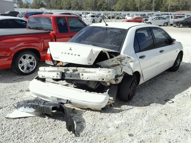 JA3AJ26E42U074161 - 2002 MITSUBISHI LANCER ES WHITE photo 4