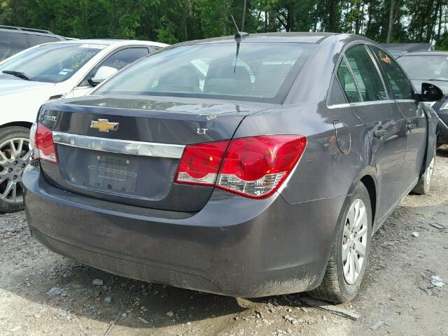 1G1PF5S98B7153041 - 2011 CHEVROLET CRUZE LT GRAY photo 4