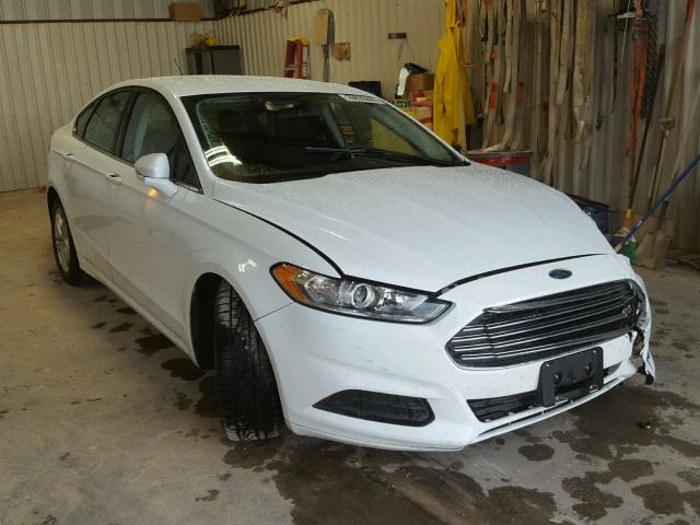 3FA6P0H79FR186143 - 2015 FORD FUSION SE WHITE photo 1