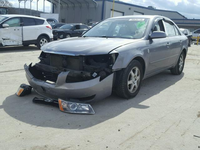 5NPET46C47H267810 - 2007 HYUNDAI SONATA GLS GRAY photo 2