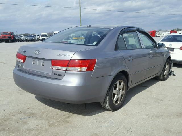 5NPET46C47H267810 - 2007 HYUNDAI SONATA GLS GRAY photo 4