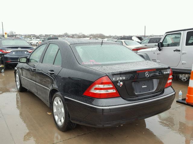 WDBRF92H96F774748 - 2006 MERCEDES-BENZ C GENERATI BLACK photo 3