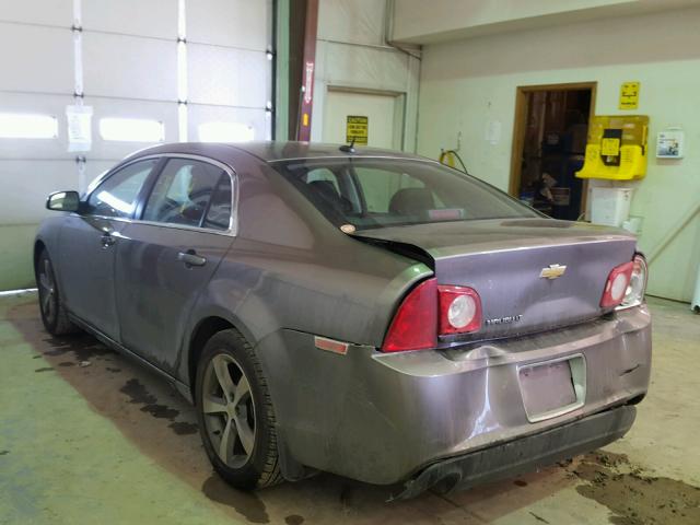 1G1ZC5E1XBF346062 - 2011 CHEVROLET MALIBU 1LT GRAY photo 3