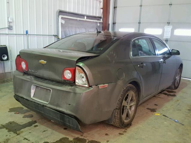 1G1ZC5E1XBF346062 - 2011 CHEVROLET MALIBU 1LT GRAY photo 4