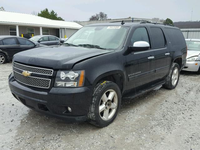 1GNFK16328J229076 - 2008 CHEVROLET SUBURBAN K BLACK photo 2