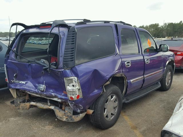 1GKEC13Z12J284916 - 2002 GMC YUKON PURPLE photo 4