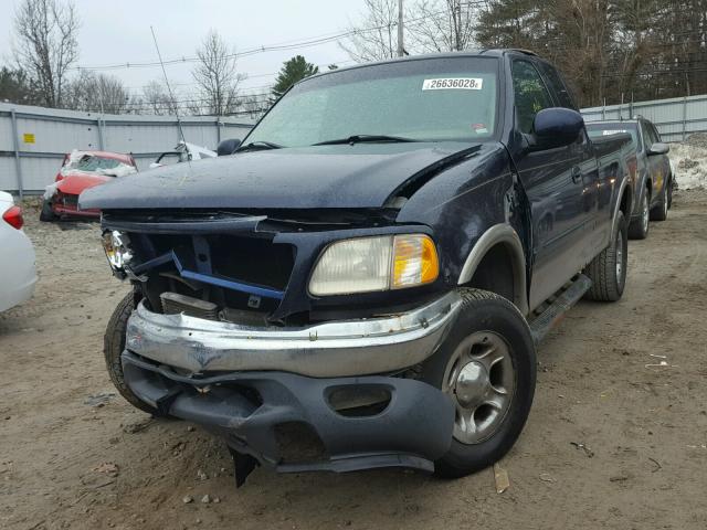 1FTRX18LX1NA58001 - 2001 FORD F150 Bleu photo 2