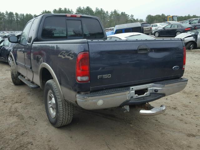 1FTRX18LX1NA58001 - 2001 FORD F150 Bleu photo 3