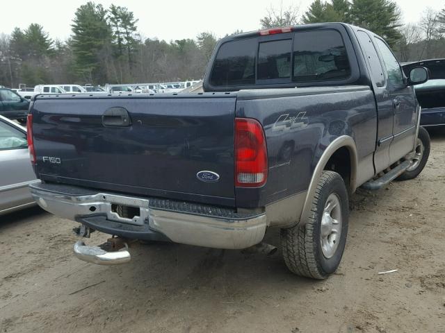 1FTRX18LX1NA58001 - 2001 FORD F150 Bleu photo 4