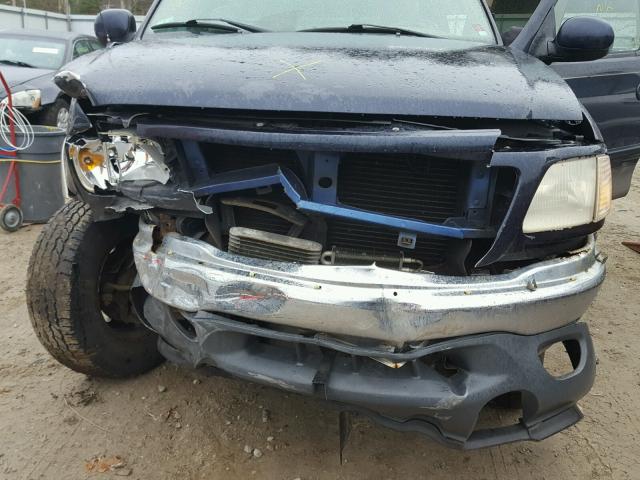 1FTRX18LX1NA58001 - 2001 FORD F150 BLUE photo 9