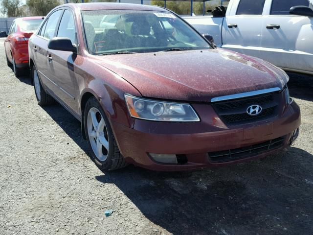 5NPEU46F87H283693 - 2007 HYUNDAI SONATA SE RED photo 1