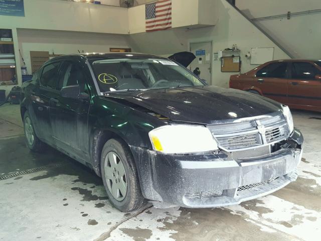 1B3LC46K58N266022 - 2008 DODGE AVENGER SE BLACK photo 1