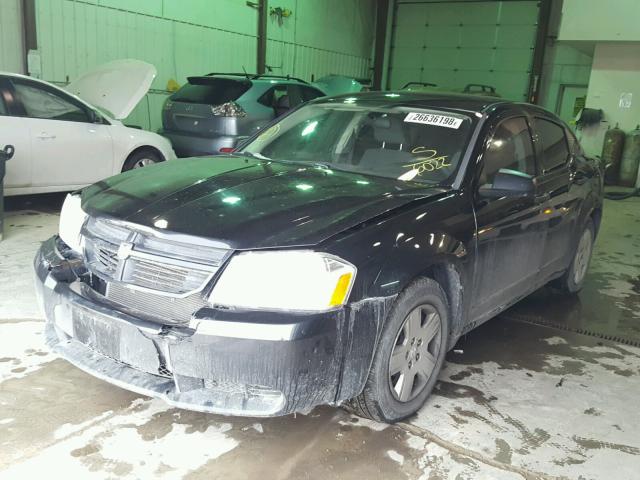 1B3LC46K58N266022 - 2008 DODGE AVENGER SE BLACK photo 2