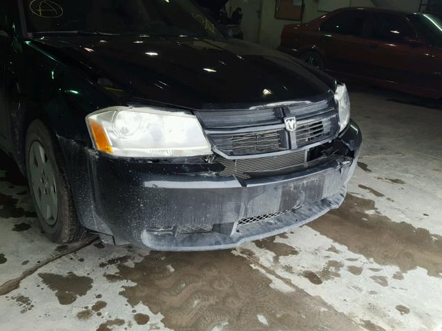 1B3LC46K58N266022 - 2008 DODGE AVENGER SE BLACK photo 9