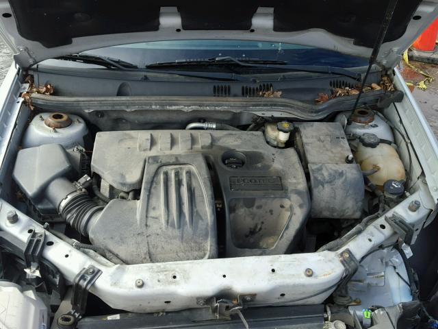 1G1AK58F987288777 - 2008 CHEVROLET COBALT LS SILVER photo 7