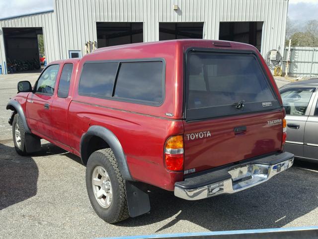 5TESN92N94Z463963 - 2004 TOYOTA TACOMA XTR RED photo 3