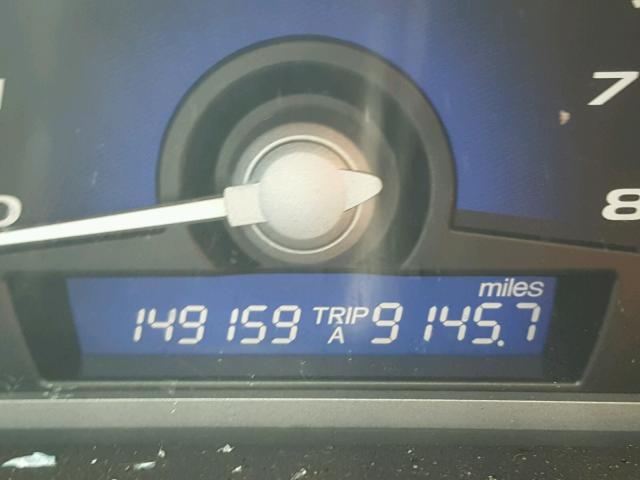 2HGFG12828H533975 - 2008 HONDA CIVIC EX შავი ფოტო 8