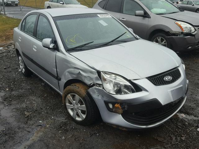 KNADE123386397452 - 2008 KIA RIO BASE SILVER photo 1