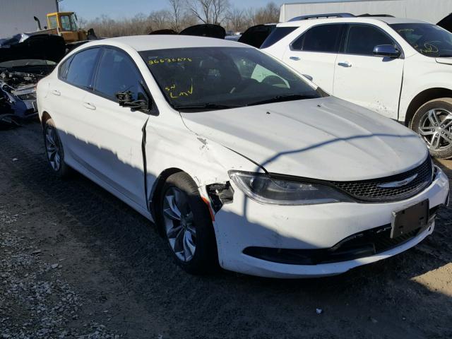 1C3CCCBG0FN517461 - 2015 CHRYSLER 200 S WHITE photo 1