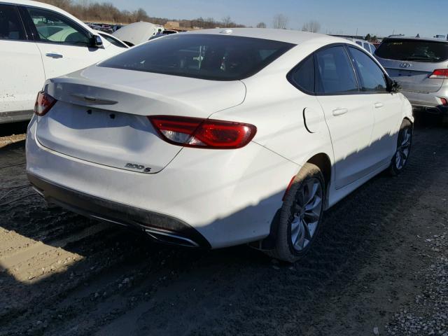 1C3CCCBG0FN517461 - 2015 CHRYSLER 200 S WHITE photo 4