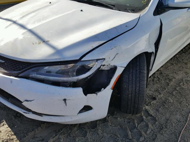 1C3CCCBG0FN517461 - 2015 CHRYSLER 200 S WHITE photo 9